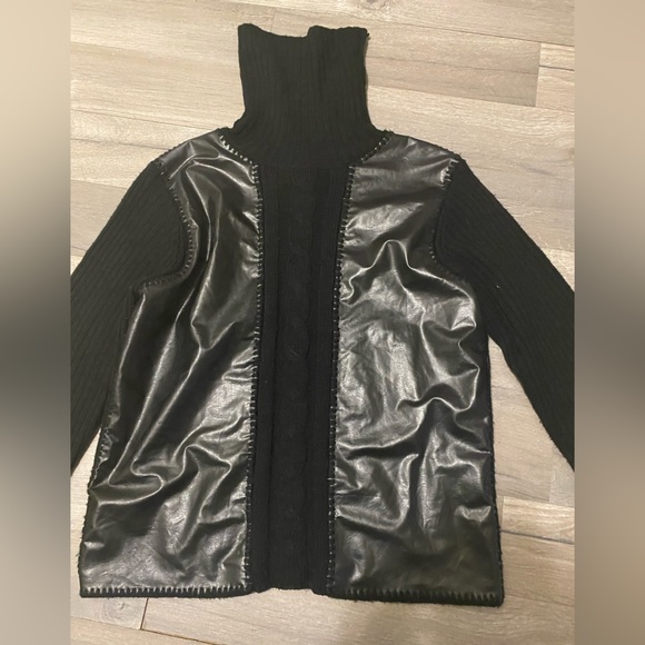 Steven Valenti Pleather top - Picture 4 of 5